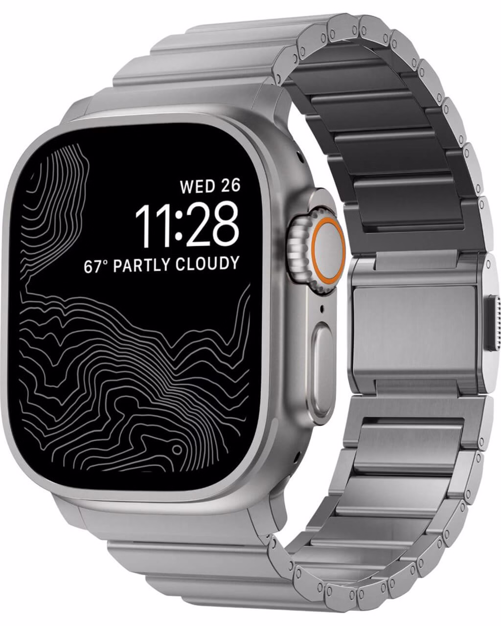 Ремінець Nomad Titanium Band V2 Natural Hardware Natural 46mm/49mm (NM014858858)